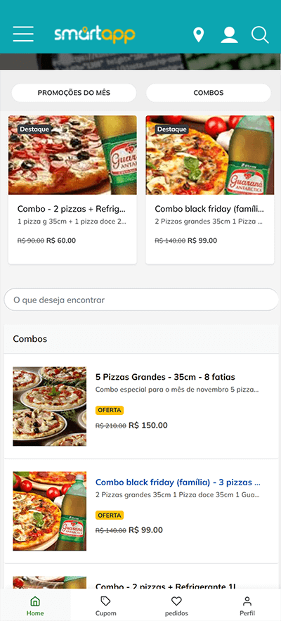 criar guia comercial com delivery
